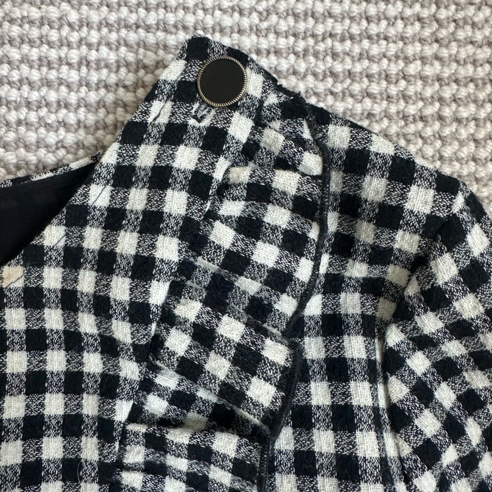Sezane Kids Gingham Blouse - Navy and White - Picture 2 of 3